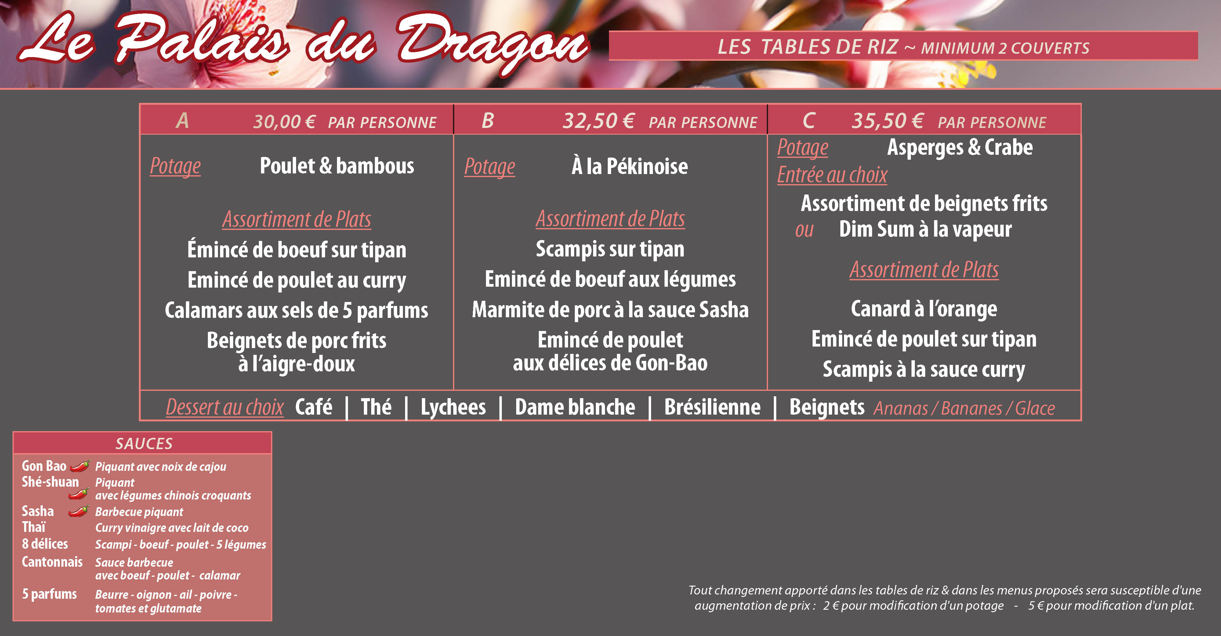 Les Tables de Riz